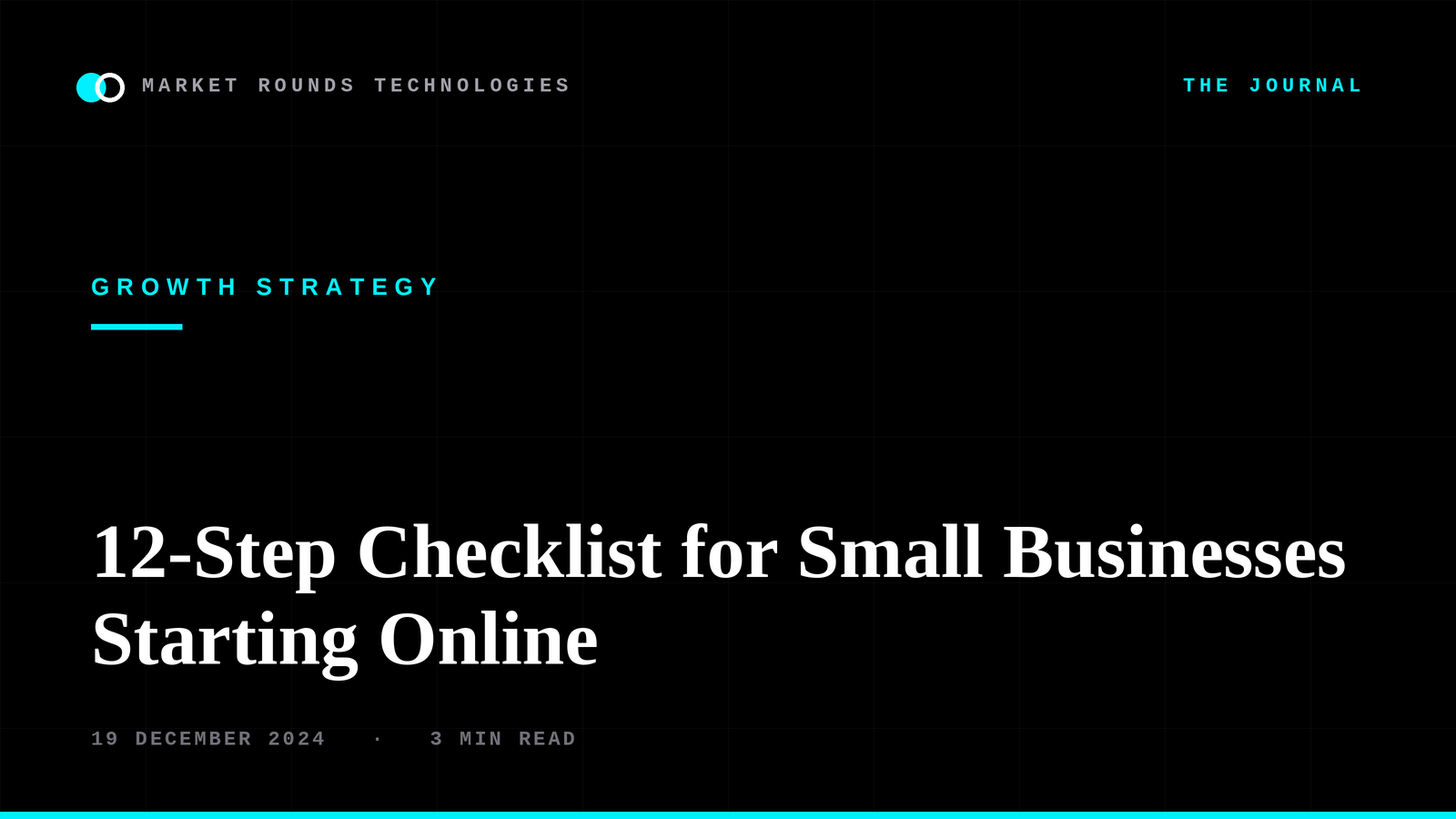 12-Step Checklist for Small Businesses Starting Online