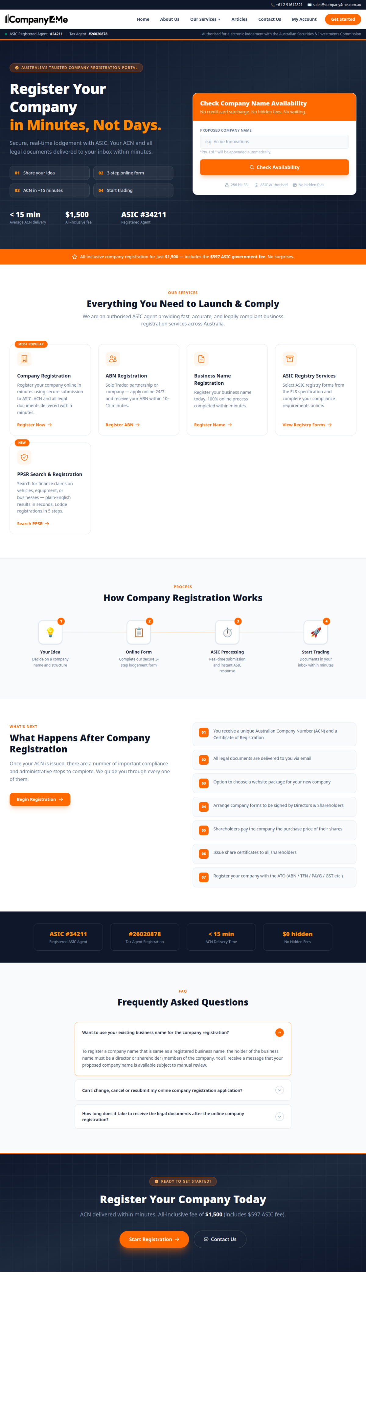 Company4Me website built by Market Rounds