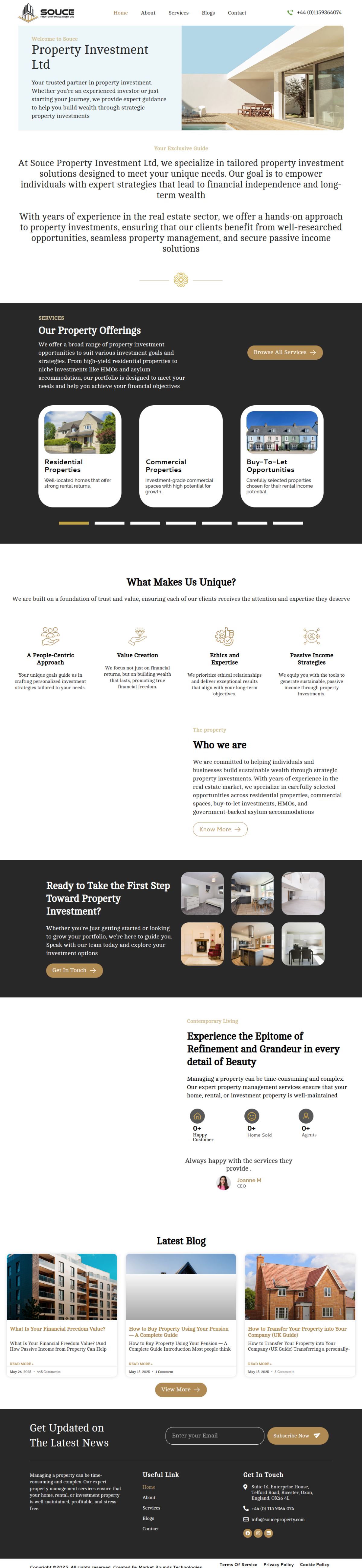 Souce Property website built by Market Rounds